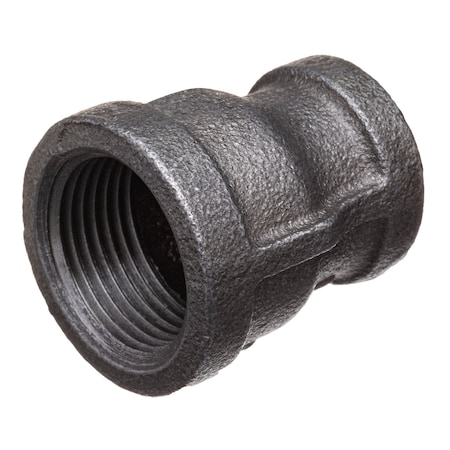 Usa Industrials Straight Black-Coated Malleable Iron Pipe Fittings, 1" x 3/4" Pipe, Malleable Iron (Black-Coated) ZUSA-PF-15927